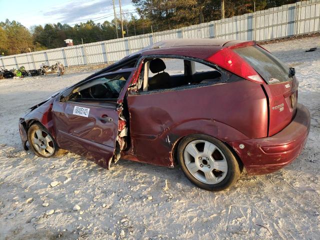 1FAHP31N87W216122 - 2007 FORD FOCUS ZX3 MAROON photo 2