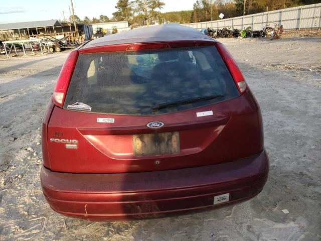 1FAHP31N87W216122 - 2007 FORD FOCUS ZX3 MAROON photo 6