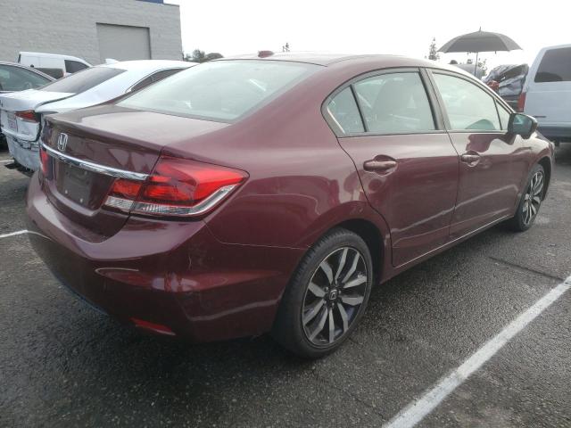 2HGFB2F93FH539319 - 2015 HONDA CIVIC EXL 栗色 照片 3