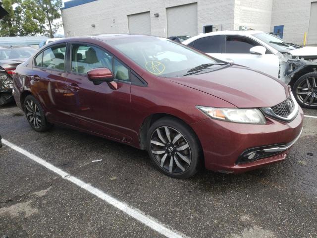 2HGFB2F93FH539319 - 2015 HONDA CIVIC EXL 栗色 照片 4