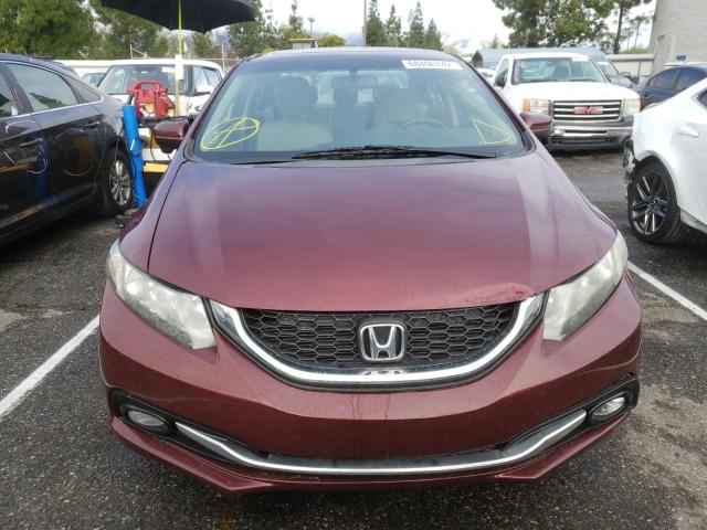 2HGFB2F93FH539319 - 2015 HONDA CIVIC EXL 栗色 照片 5