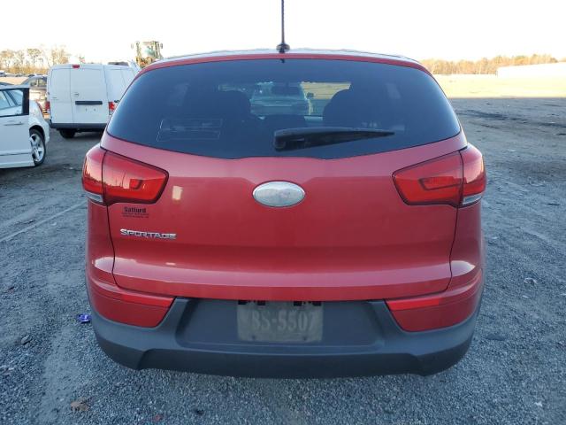 KNDPB3AC0E7562627 - 2014 KIA SPORTAGE B RED photo 6