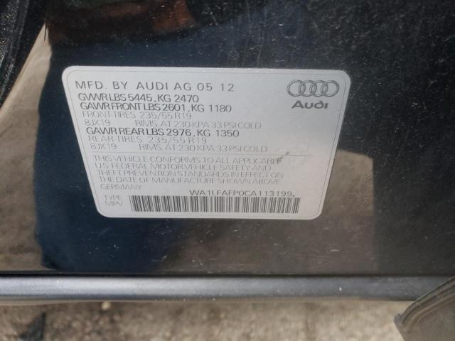 WA1LFAFP0CA113199 - 2012 AUDI Q5 PREMIUM BLACK photo 12