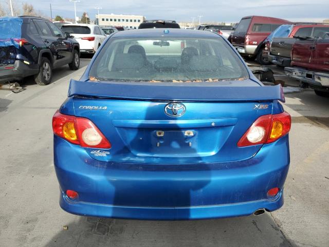 1NXBE40E39Z121457 - 2009 TOYOTA COROLLA XR BLUE photo 6