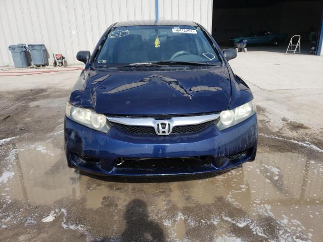 2HGFA16339H513851 - 2009 HONDA CIVIC VP BLUE photo 5