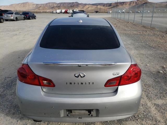 JN1CV6AP6AM408562 - 2010 INFINITI G37 BASE SILVER photo 6