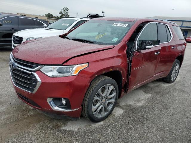 1GNERKKW5JJ155381 - 2018 CHEVROLET TRAVERSE P RED photo 1