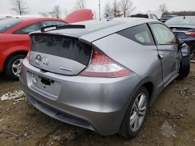 JHMZF1D47CS005308 - 2012 HONDA CR-Z SILVER photo 4