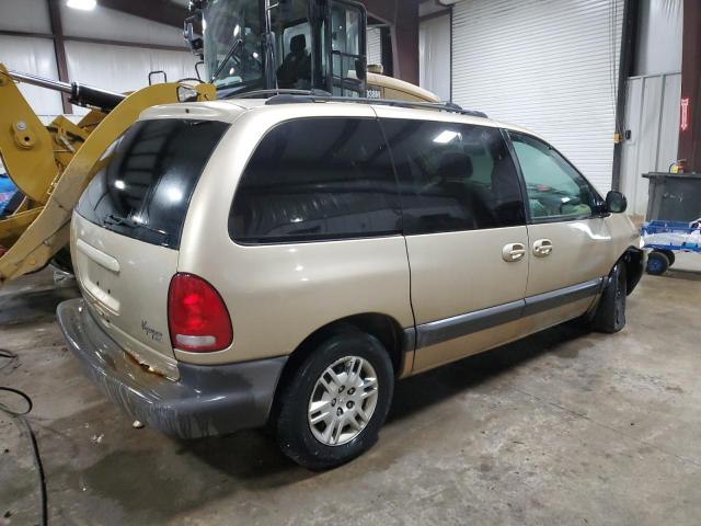 1P4GP45GXYB606148 - 2000 PLYMOUTH VOYAGER TAN photo 3