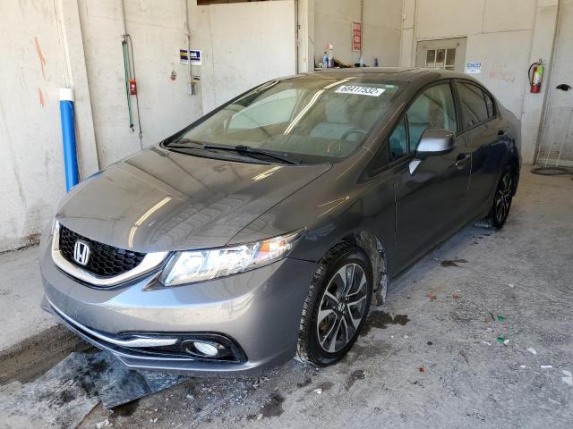 19XFB2F98DE077427 - 2013 HONDA CIVIC EXL رمادي صورة 1
