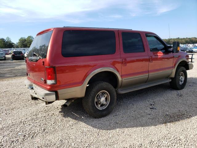 1FMSU43F81EA61357 - 2001 FORD EXCURSION RED photo 3