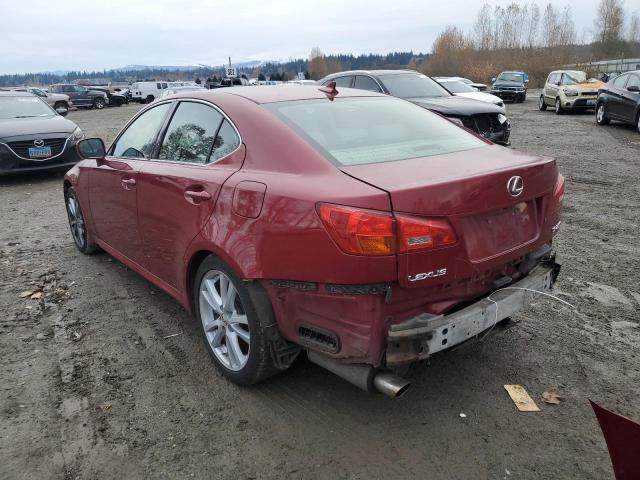 JTHBK262875026414 - 2007 LEXUS IS 250 RED photo 3