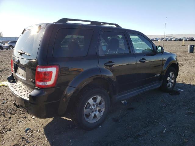 1FMCU94188KA73475 - 2008 FORD ESCAPE 4D BLACK photo 3