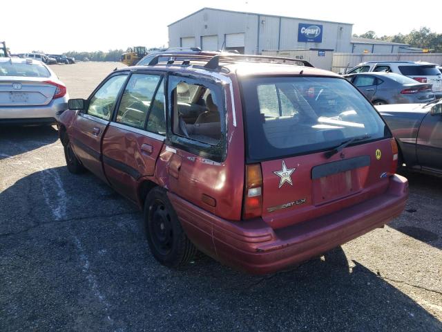 1FASP15JXSW369000 - 1995 FORD ESCORT LX BURGUNDY photo 2