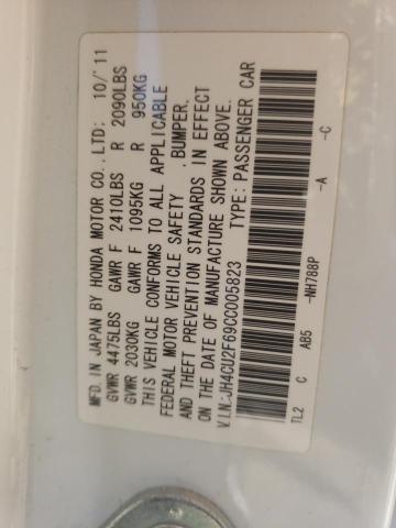 JH4CU2F69CC005823 - 2012 ACURA TSX TECH WHITE photo 12