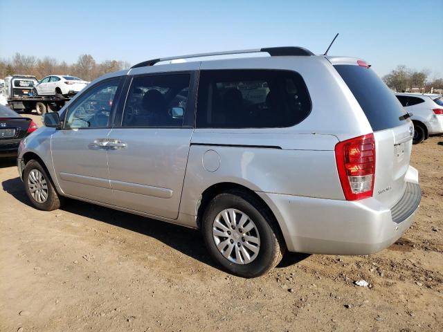 KNDMG4C71C6432272 - 2012 KIA SEDONA LX SILVER photo 2