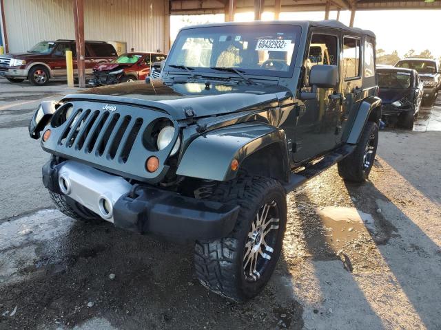 1J4GB59167L102259 - 2007 JEEP WRANGLER S GREEN photo 1