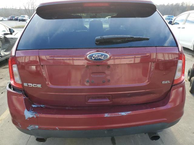 2FMDK3JC6DBA06682 - 2013 FORD EDGE BURGUNDY photo 6