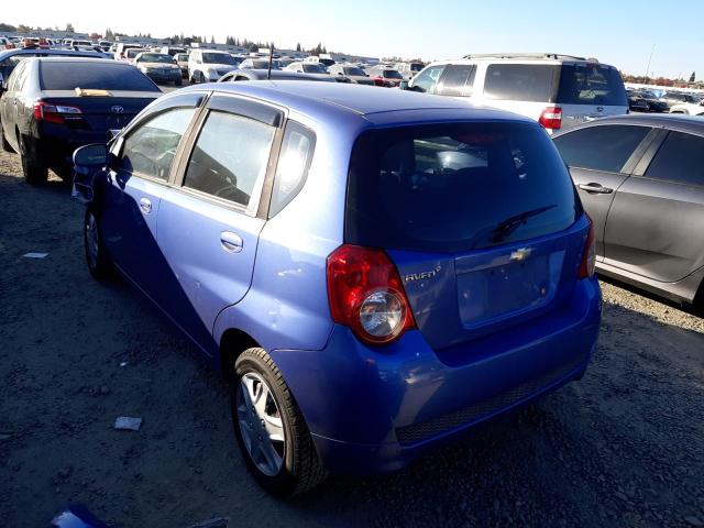 KL1TD66E09B618614 - 2009 CHEVROLET AVEO LS 蓝色 照片 2