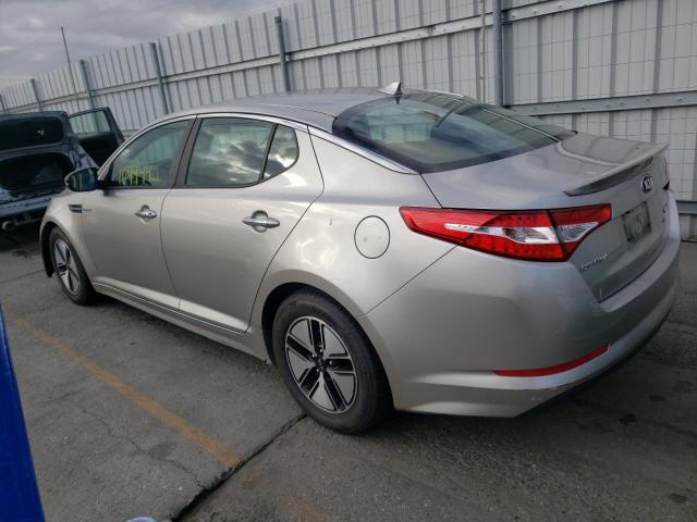 KNAGM4AD4D5046187 - 2013 KIA OPTIMA HYB SILVER photo 2