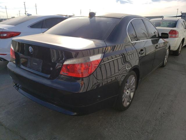 WBANE53516CK78731 - 2006 BMW 525 I BLACK photo 3