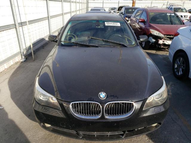 WBANE53516CK78731 - 2006 BMW 525 I BLACK photo 5