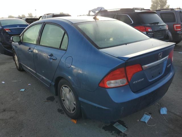 JHMFA36299S010236 - 2009 HONDA CIVIC HYBR BLUE photo 2