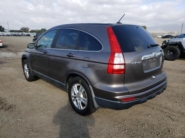 5J6RE3H70AL033229 - 2010 HONDA CR-V EXL GRAY photo 2