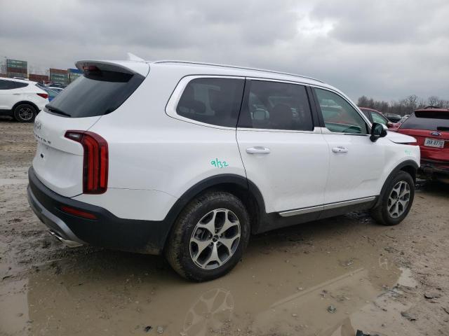 5XYP34HC6NG321571 - 2022 KIA TELLURIDE WHITE photo 3