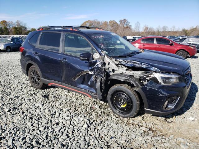 JF2SKARC2MH457259 - 2021 SUBARU FORESTER S BLUE photo 4