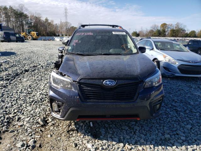 JF2SKARC2MH457259 - 2021 SUBARU FORESTER S BLUE photo 5