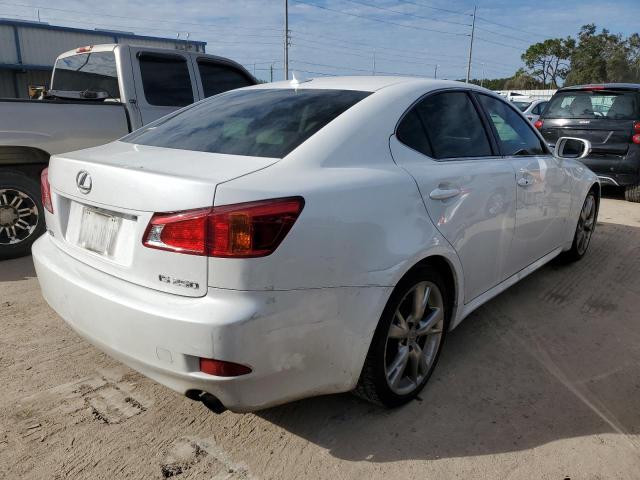 JTHBK262295106729 - 2009 LEXUS IS 250 WHITE photo 3