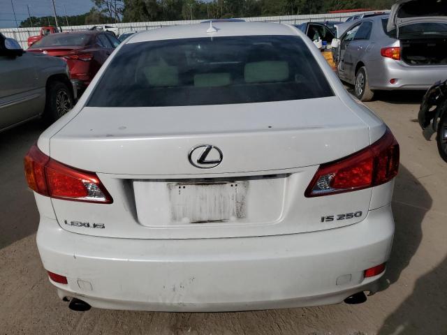 JTHBK262295106729 - 2009 LEXUS IS 250 WHITE photo 6