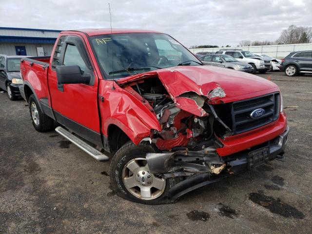 1FTRF04585KD94578 - 2005 FORD F150 RED photo 4
