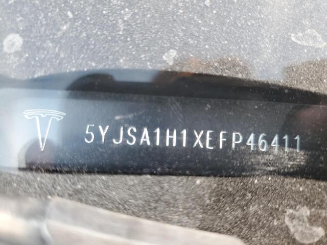 5YJSA1H1XEFP46411 - 2014 TESLA MODEL S Rojo foto 12