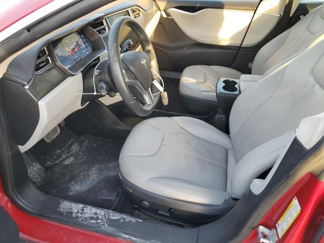 5YJSA1H1XEFP46411 - 2014 TESLA MODEL S Rojo foto 7