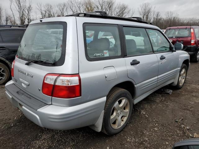 JF1SF65672H734104 - 2002 SUBARU FORESTER S SILVER photo 3