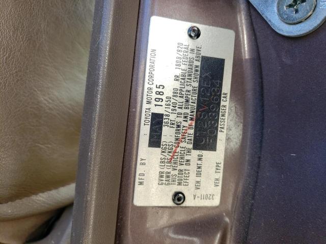 JT2SV12EXF0339634 - 1985 TOYOTA CAMRY DLX 棕色 照片 12