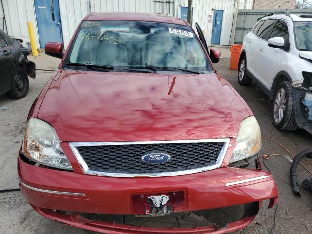 1FAFP24136G169603 - 2006 FORD FIVE HUNDR RED photo 5