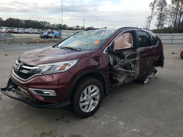 2HKRM3H72FH502003 - 2015 HONDA CR-V EXL MAROON photo 1