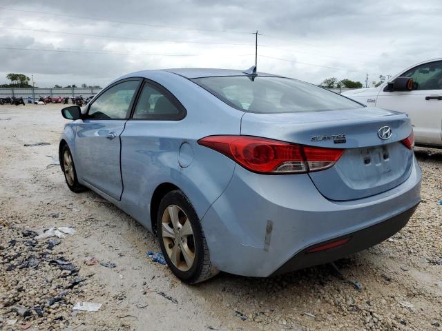 KMHDH6AE5DU006717 - 2013 HYUNDAI ELANTRA CO BLUE photo 2