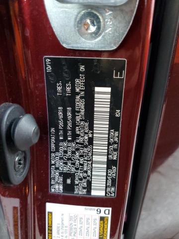 JTJAM7BX4L5246355 - 2020 LEXUS GX 460 PRE BURGUNDY photo 12