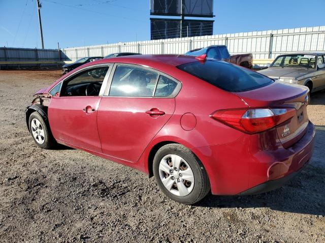 KNAFK4A62G5445638 - 2016 KIA FORTE LX RED photo 2