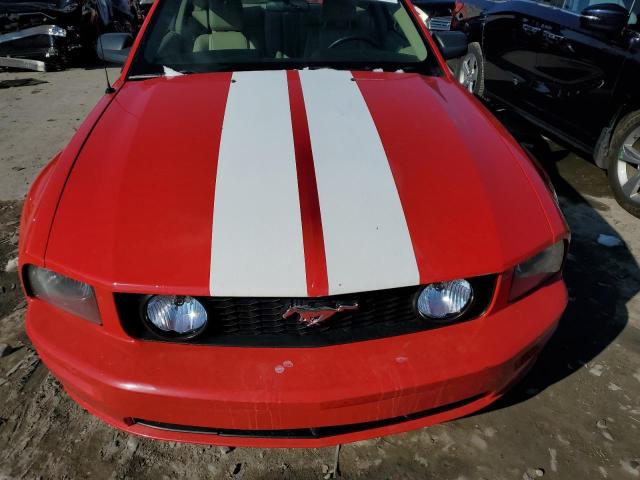 1ZVFT82H575234809 - 2007 FORD MUSTANG GT RED photo 5
