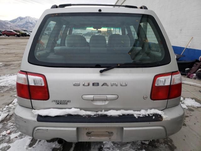 JF1SF65651G760110 - 2001 SUBARU FORESTER S SILVER photo 6