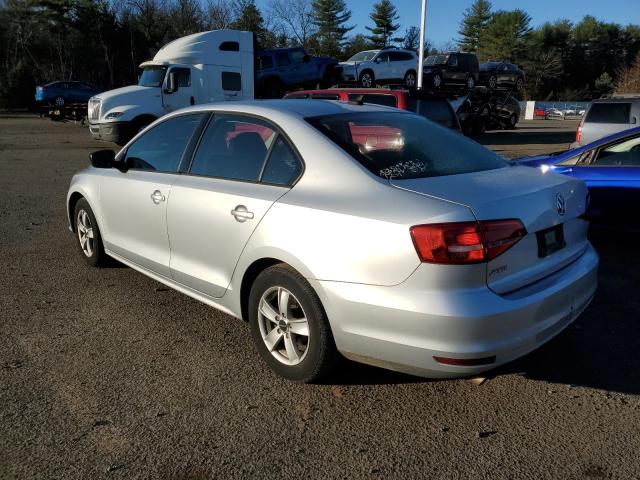 3VW2K7AJ9FM292415 - 2015 VOLKSWAGEN JETTA BASE 银色 照片 2
