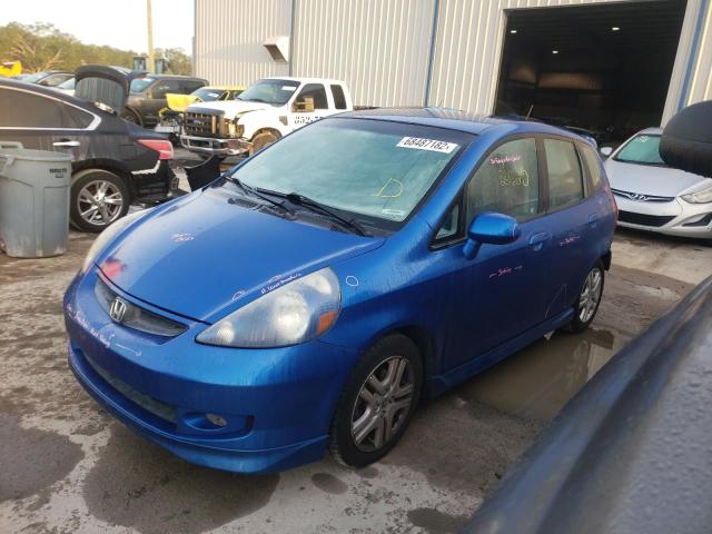 JHMGD38677S011460 - 2007 HONDA FIT S ლურჯი ფოტო 1
