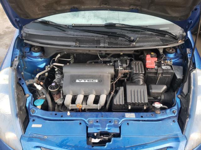 JHMGD38677S011460 - 2007 HONDA FIT S ლურჯი ფოტო 11