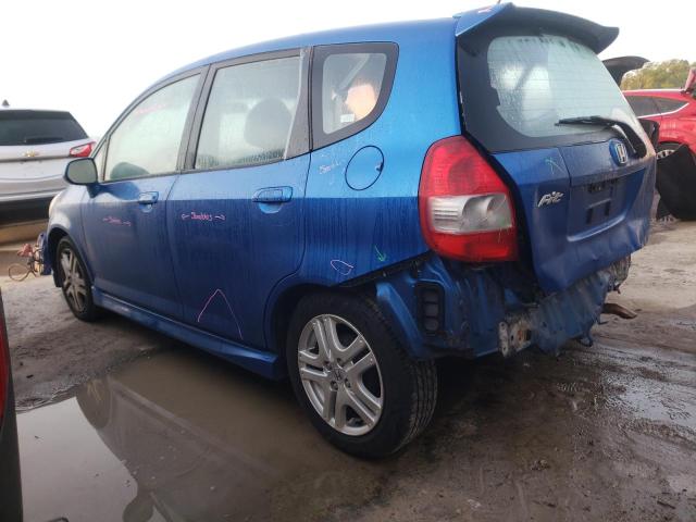 JHMGD38677S011460 - 2007 HONDA FIT S ლურჯი ფოტო 2