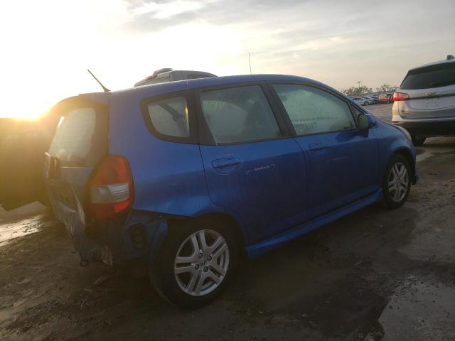 JHMGD38677S011460 - 2007 HONDA FIT S ლურჯი ფოტო 3